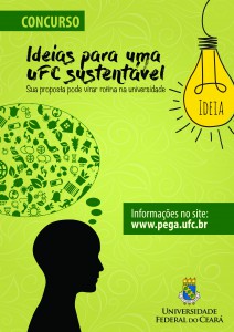 Cartaz do concurso “Ideias para uma UFC Sustentável”